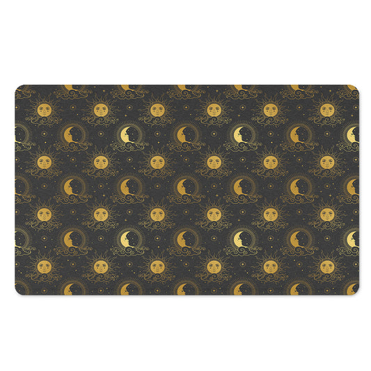Vintage Celestial Pattern Print Polyester Doormat