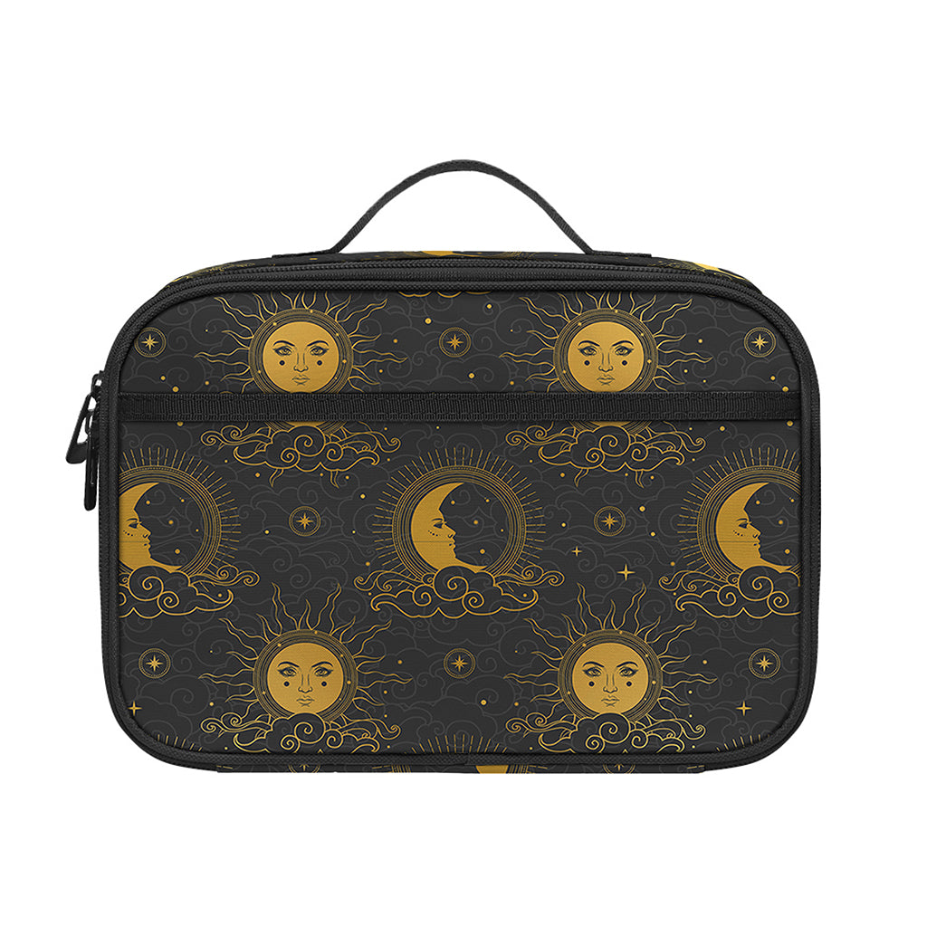 Vintage Celestial Pattern Print Portable Lunch Bag