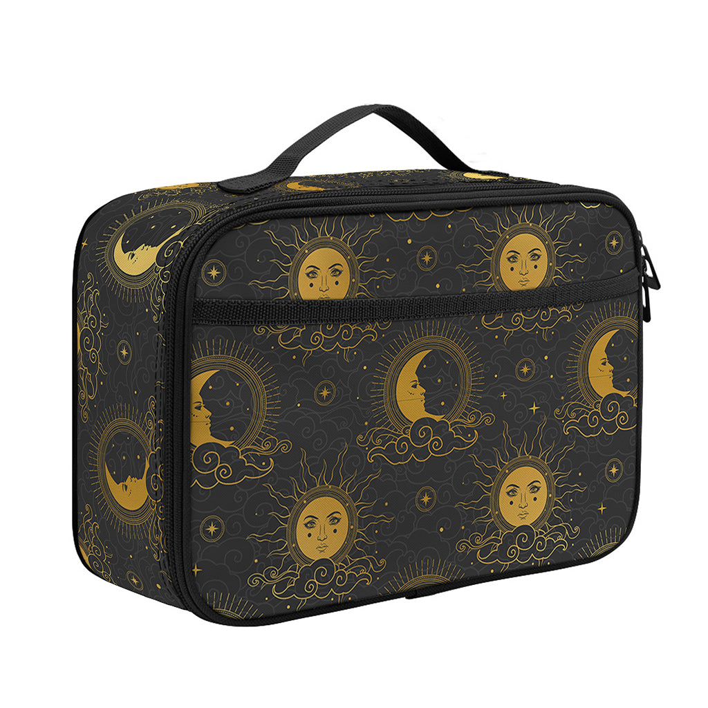 Vintage Celestial Pattern Print Portable Lunch Bag