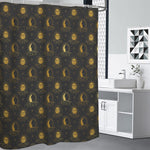 Vintage Celestial Pattern Print Premium Shower Curtain