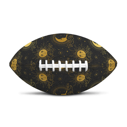 Vintage Celestial Pattern Print Rugby Ball