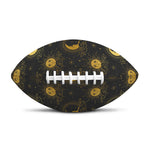 Vintage Celestial Pattern Print Rugby Ball