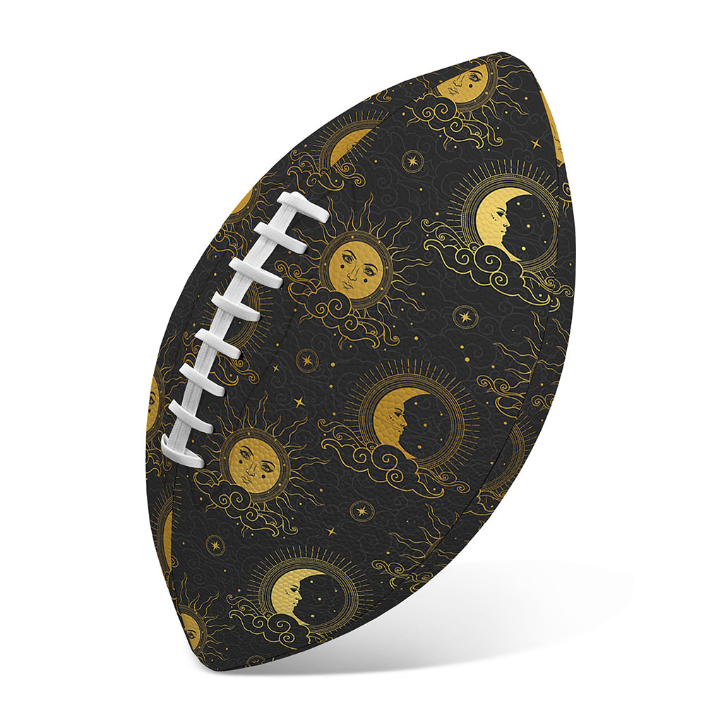 Vintage Celestial Pattern Print Rugby Ball
