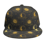 Vintage Celestial Pattern Print Snapback Cap