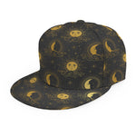 Vintage Celestial Pattern Print Snapback Cap