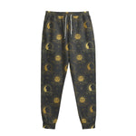 Vintage Celestial Pattern Print Sweatpants