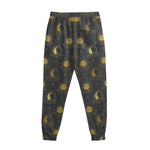 Vintage Celestial Pattern Print Sweatpants
