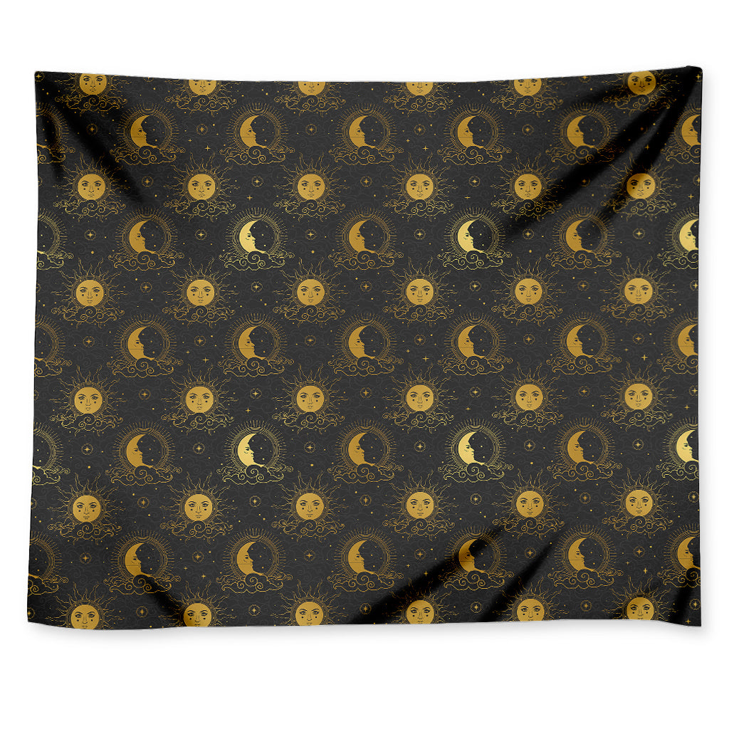Vintage Celestial Pattern Print Tapestry