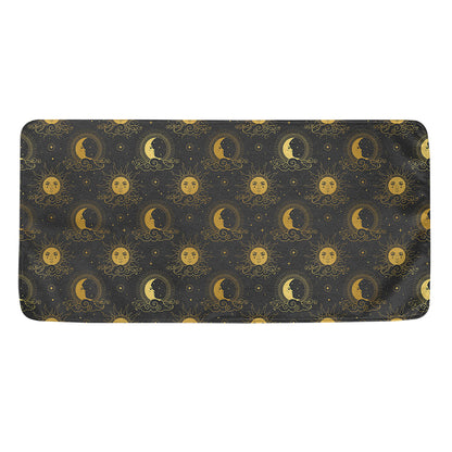 Vintage Celestial Pattern Print Towel