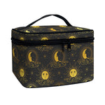 Vintage Celestial Pattern Print Travel Makeup Bag