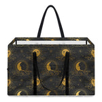 Vintage Celestial Pattern Print Utility Tote Bag