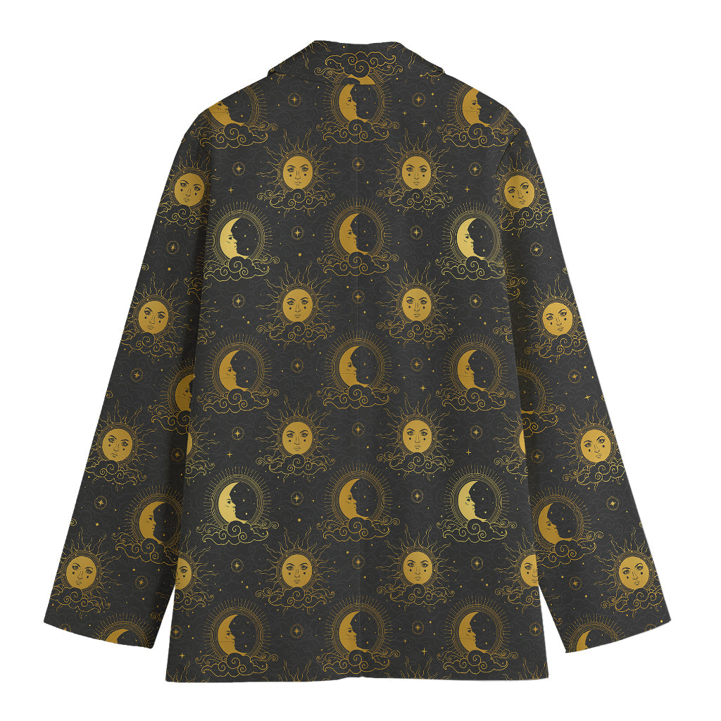Vintage Celestial Pattern Print Women's Blazer