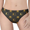 Vintage Celestial Pattern Print Women's Thong