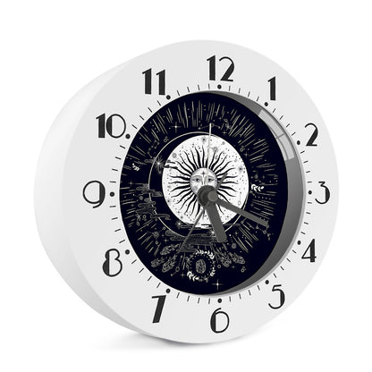 Vintage Celestial Sun Print Alarm Clock