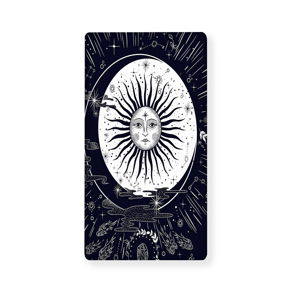 Vintage Celestial Sun Print Baby Crib Sheet