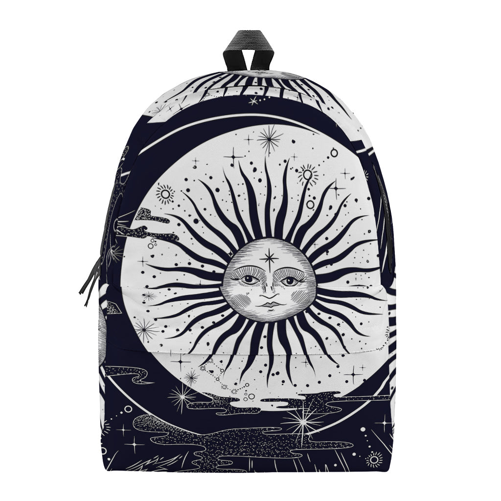 Vintage Celestial Sun Print Backpack