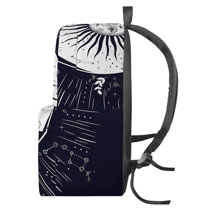 Vintage Celestial Sun Print Backpack