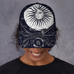 Vintage Celestial Sun Print Baseball Cap