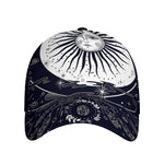 Vintage Celestial Sun Print Baseball Cap