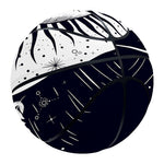 Vintage Celestial Sun Print Basketball