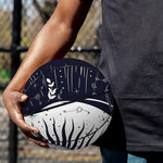 Vintage Celestial Sun Print Basketball