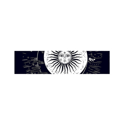 Vintage Celestial Sun Print Bed Runner