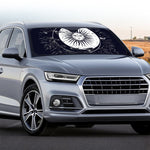 Vintage Celestial Sun Print Car Windshield Sun Shade