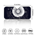 Vintage Celestial Sun Print Car Windshield Sun Shade