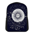 Vintage Celestial Sun Print Casual Backpack