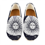 Vintage Celestial Sun Print Casual Shoes