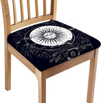 Vintage Celestial Sun Print Chair Cushion Cover