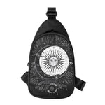 Vintage Celestial Sun Print Chest Bag