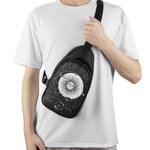 Vintage Celestial Sun Print Chest Bag