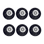 Vintage Celestial Sun Print Coaster Set