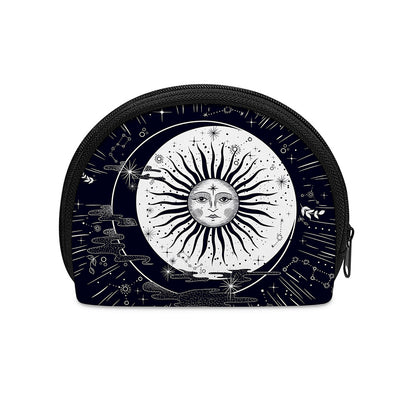 Vintage Celestial Sun Print Coin Purse