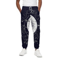 Vintage Celestial Sun Print Cotton Sweatpants