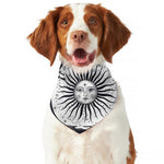 Vintage Celestial Sun Print Dog Bandana