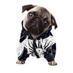 Vintage Celestial Sun Print Dog Zip Up Hoodie