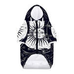 Vintage Celestial Sun Print Dog Zip Up Hoodie