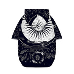 Vintage Celestial Sun Print Dog Zip Up Hoodie