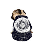 Vintage Celestial Sun Print Dog Zip Up Jacket