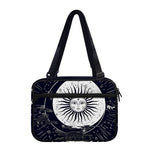 Vintage Celestial Sun Print Double Strap Bible Bag