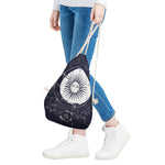 Vintage Celestial Sun Print Drawstring Bag
