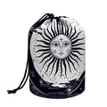 Vintage Celestial Sun Print Drawstring Makeup Bag