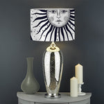 Vintage Celestial Sun Print Drum Lamp Shade