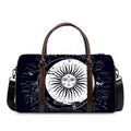 Vintage Celestial Sun Print Duffel Bag