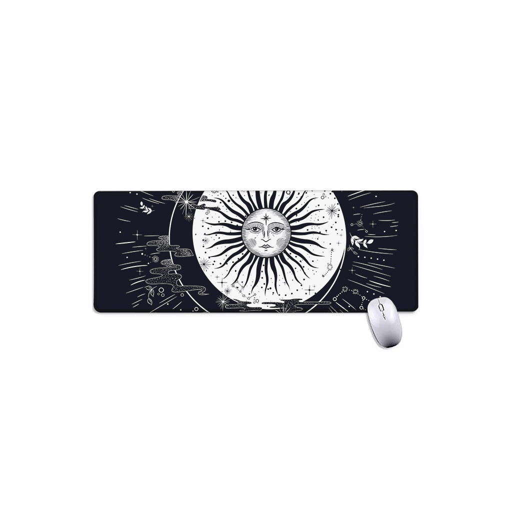 Vintage Celestial Sun Print Extended Mouse Pad