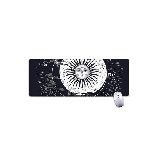 Vintage Celestial Sun Print Extended Mouse Pad