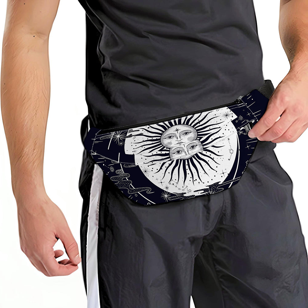 Vintage Celestial Sun Print Fanny Pack