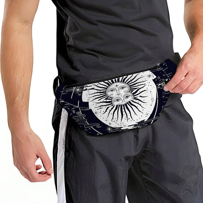 Vintage Celestial Sun Print Fanny Pack